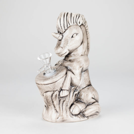 7" Sea Horse Design Ceramic Bong – Mythical Ocean-Inspired Collectible [ES089WP]