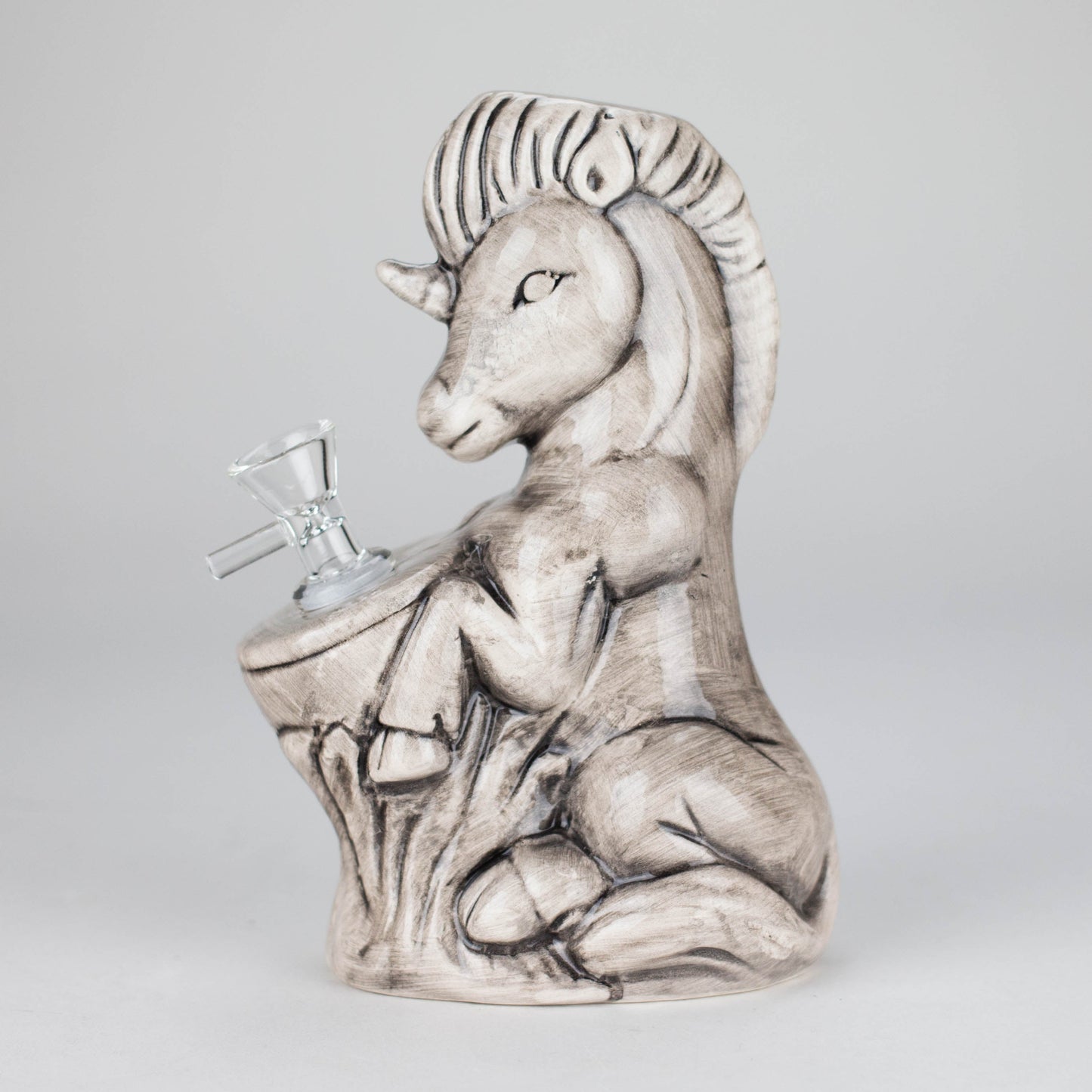 7" Sea Horse Design Ceramic Bong – Mythical Ocean-Inspired Collectible [ES089WP]