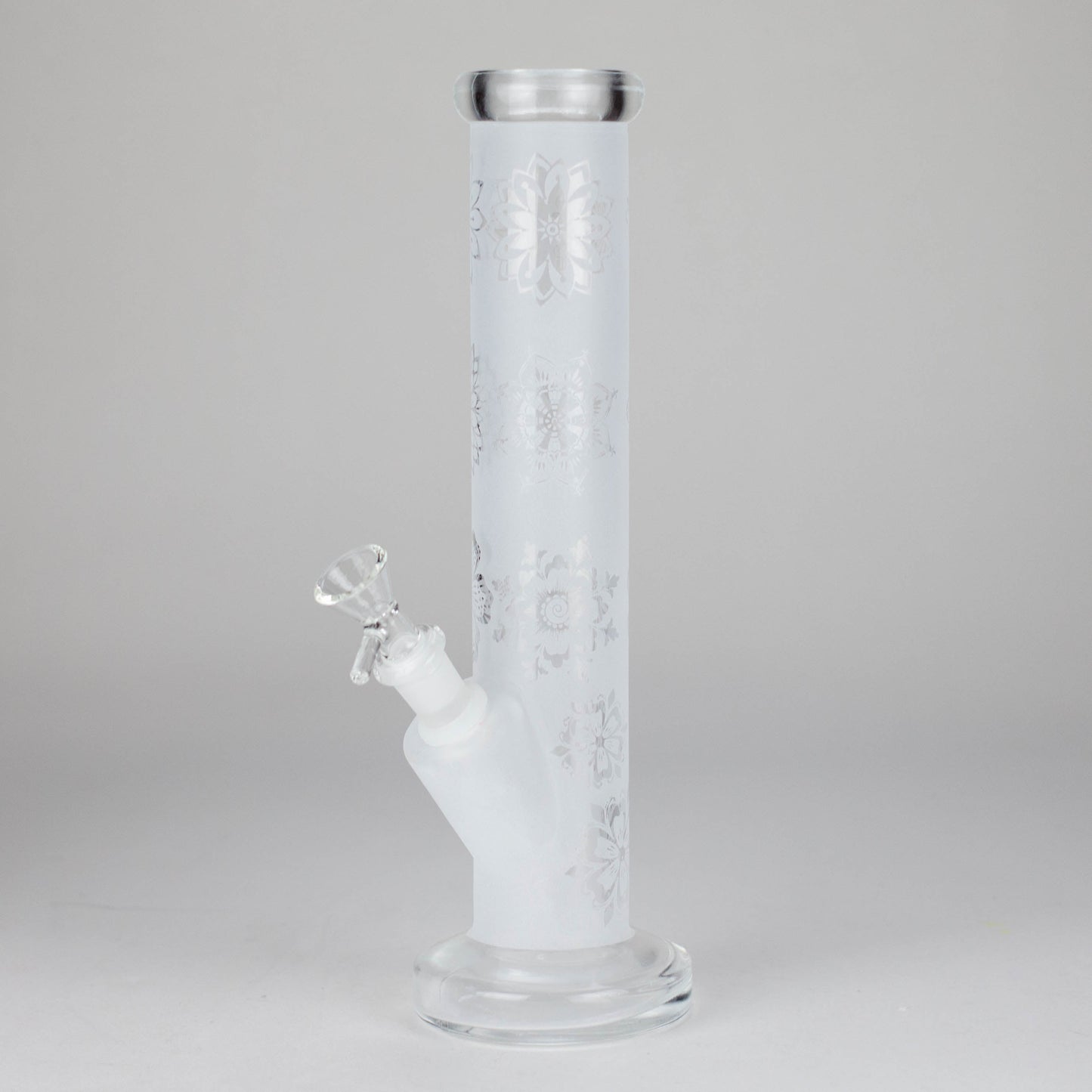 11″ Straight Tube Glass Bong – Classic Frosted Design for Smooth Sessions [WP-M0091]