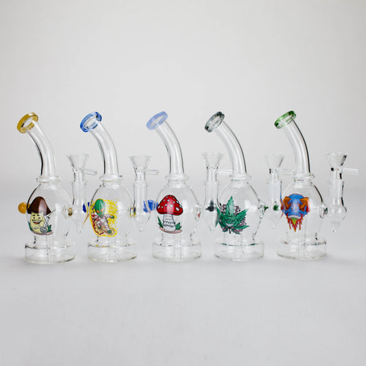 6.5″ Cartoon PrintGlass Bong [F230829-1A]
