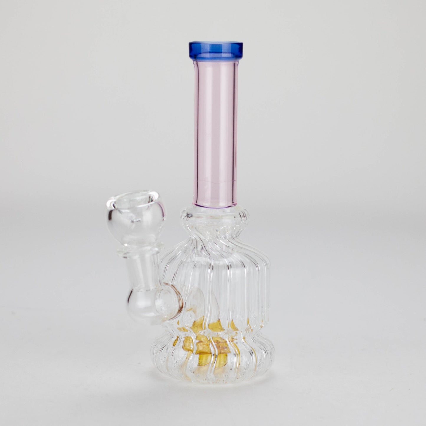 6" Stemless Glass Bong with Water Diffuser – 14mm Bowl Joint