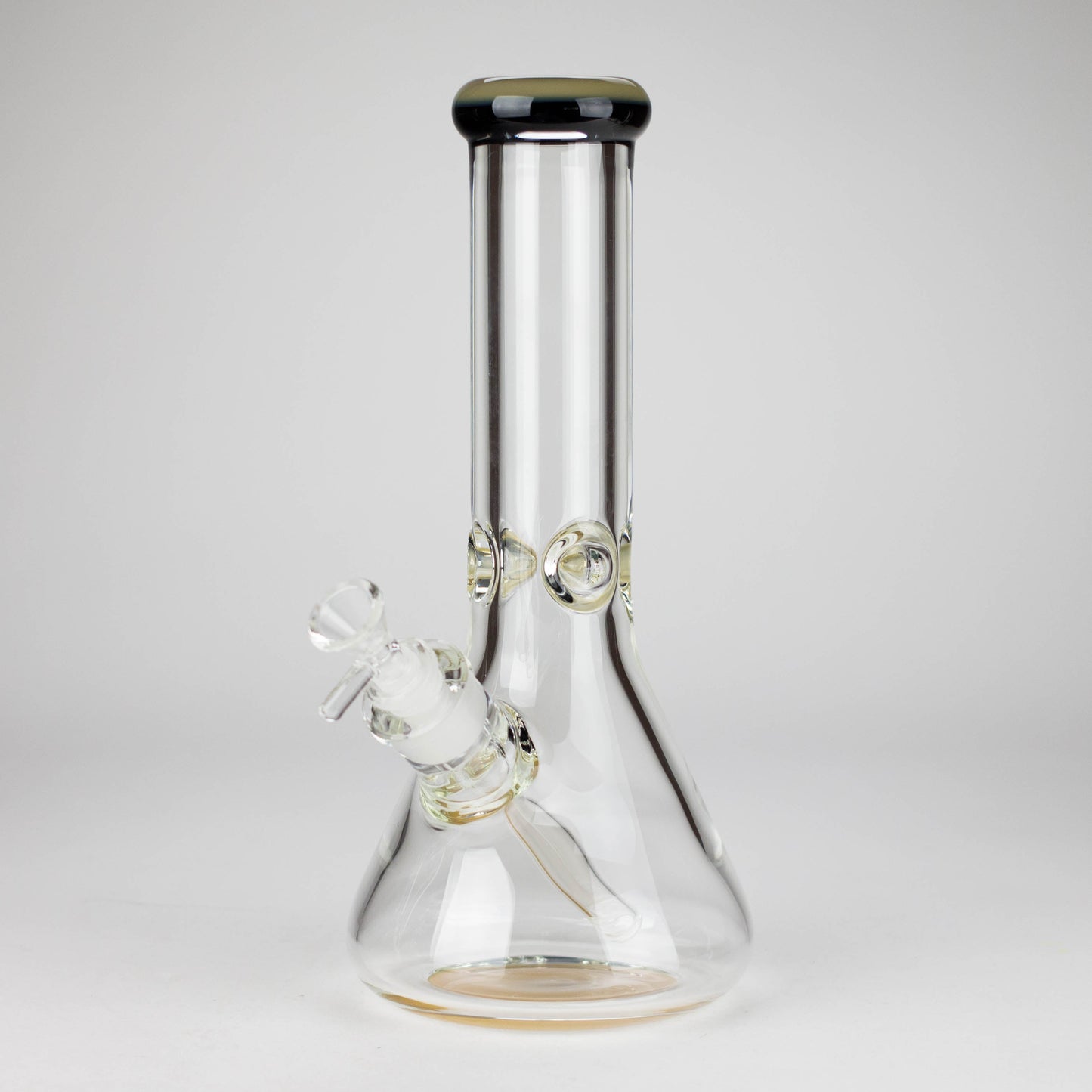 12" Classic Rim Beaker Bong – 9mm Thick Glass with 14mm Bowl Joint