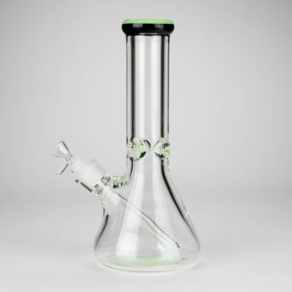 12" Classic Rim Beaker Bong – 9mm Thick Glass with 14mm Bowl Joint