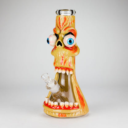 12" Monster Zombie Face Glass Bong – 9mm Thick