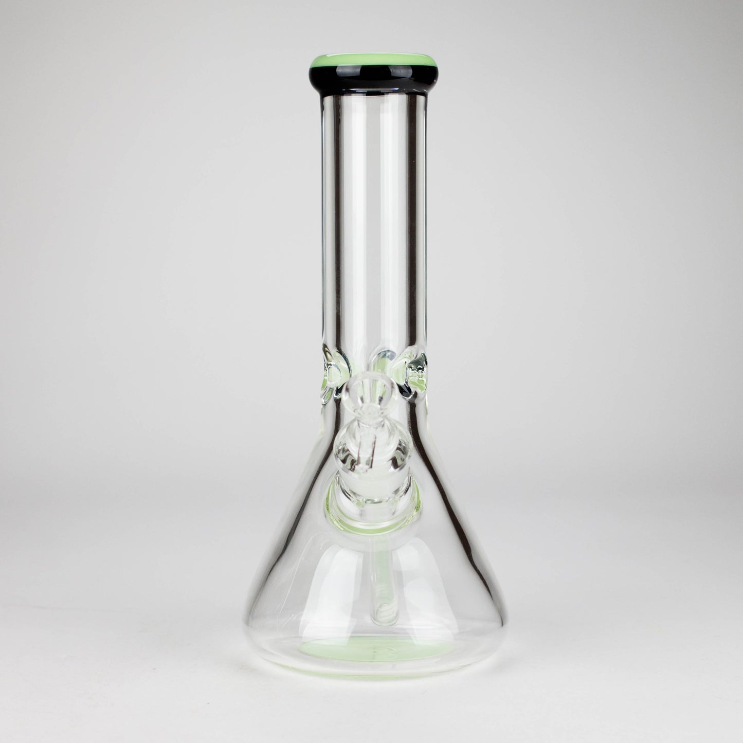 12" Classic Rim Beaker Bong – 9mm Thick Glass with 14mm Bowl Joint