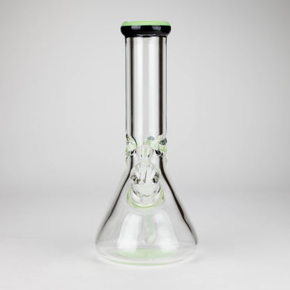 12" Classic Rim Beaker Bong – 9mm Thick Glass with 14mm Bowl Joint
