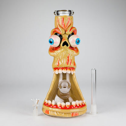 12" Monster Zombie Face Glass Bong – 9mm Thick