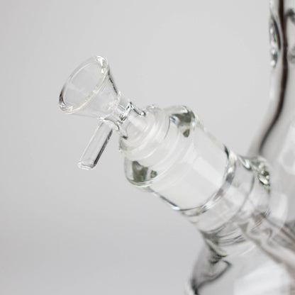 15" Grid Pattern Beaker Bong – Glow in the Dark