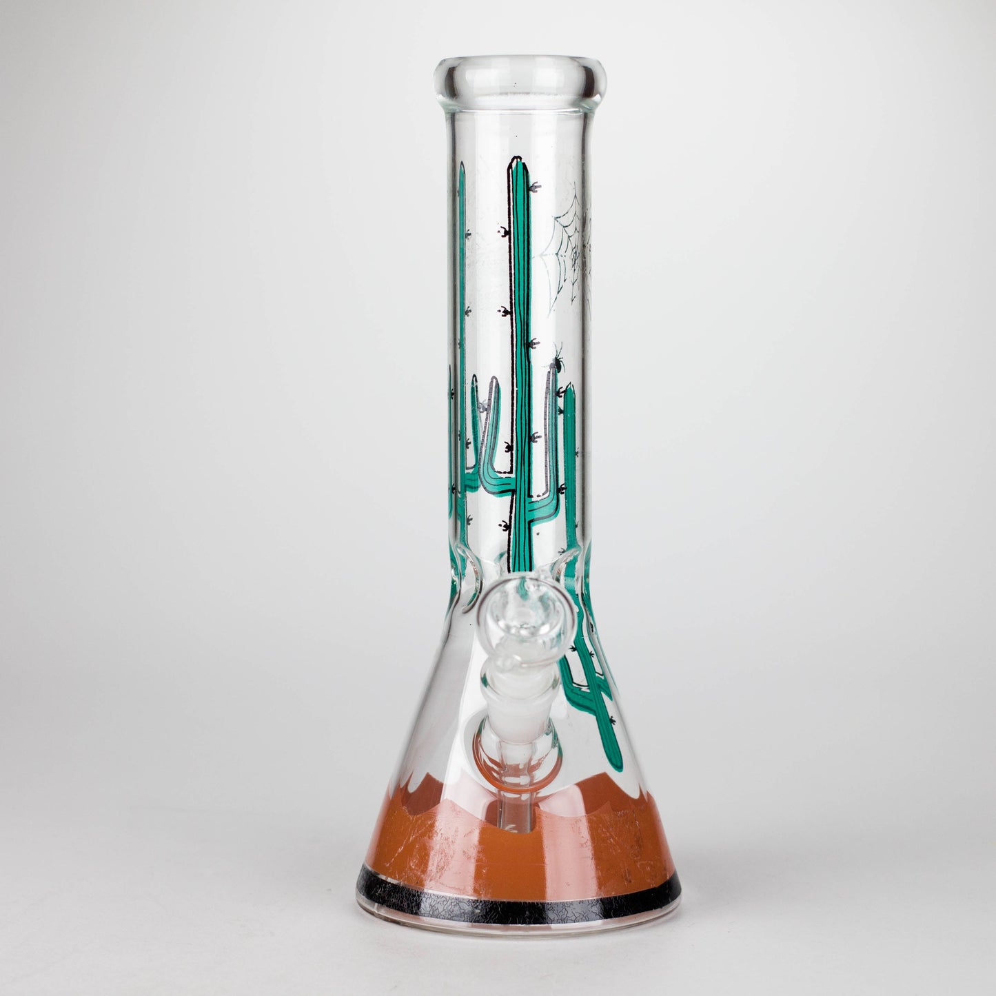 12" Beaker Glass Bong with Sticker | 14mm Bowl Joint