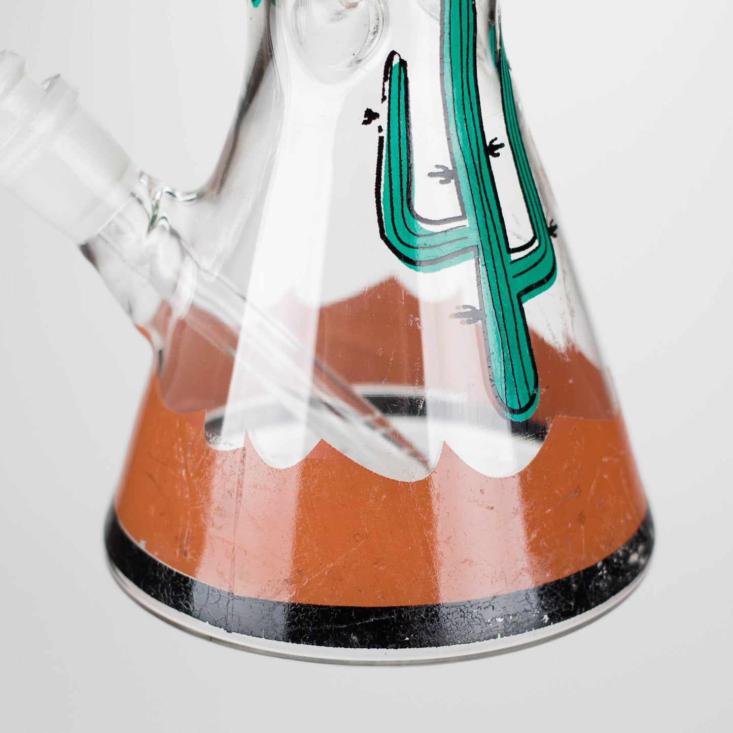 12" Beaker Glass Bong with Sticker | 14mm Bowl Joint