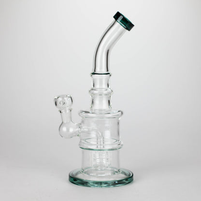 11" Glass Bong with Water Diffuser | 14mm Bowl Joint | Stemless Design
