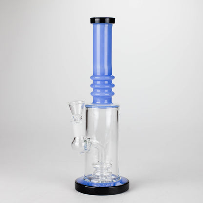11" Colour Tube Glass Bong with Water Diffuser | 14mm Bowl Joint | Stemless Design