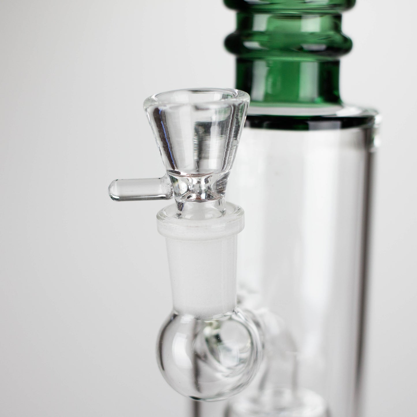 11" Colour Tube Glass Bong with Water Diffuser | 14mm Bowl Joint | Stemless Design