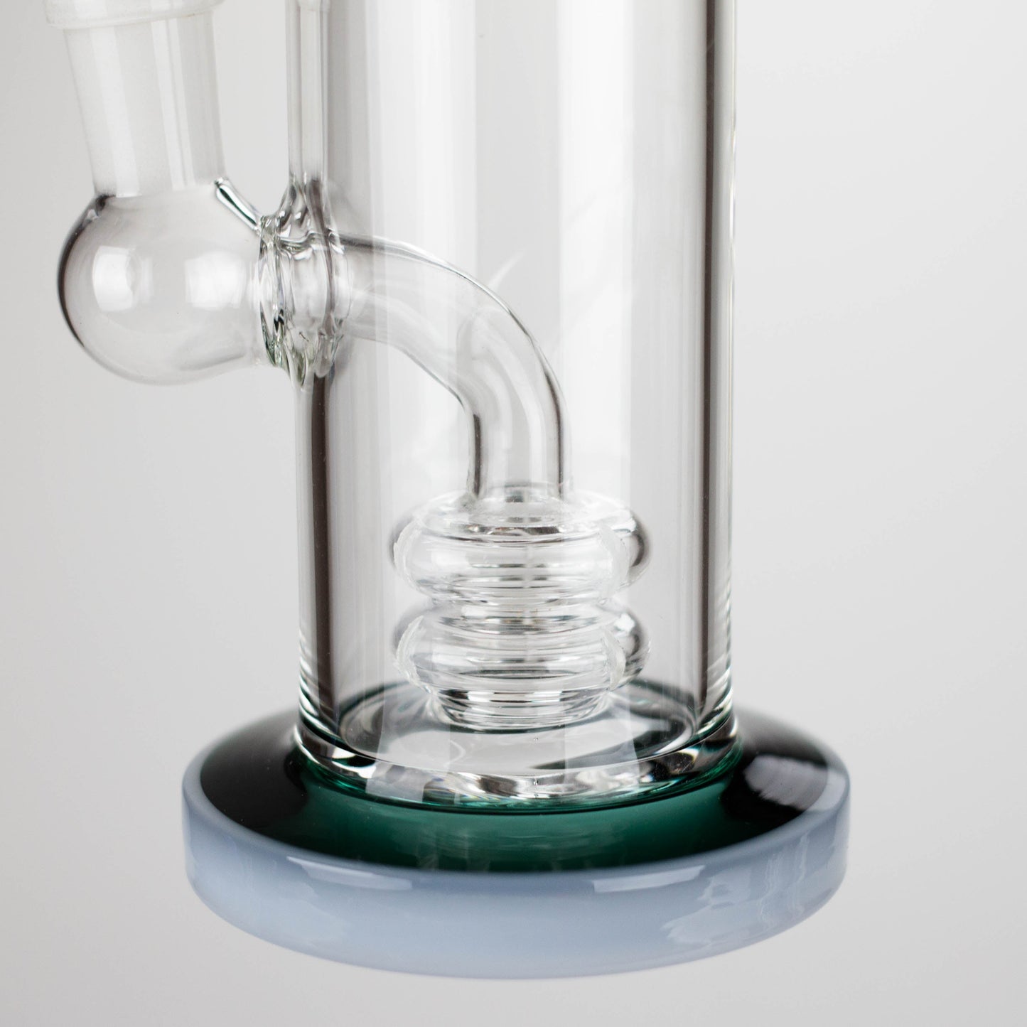 11" Colour Tube Glass Bong with Water Diffuser | 14mm Bowl Joint | Stemless Design