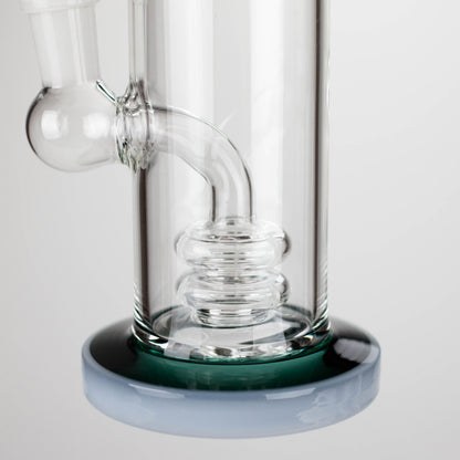 11" Colour Tube Glass Bong with Water Diffuser | 14mm Bowl Joint | Stemless Design