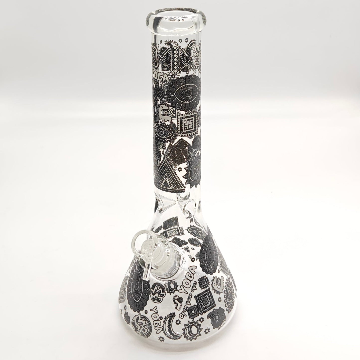 14" Glow in the dark 5mm Beaker Glass Bong