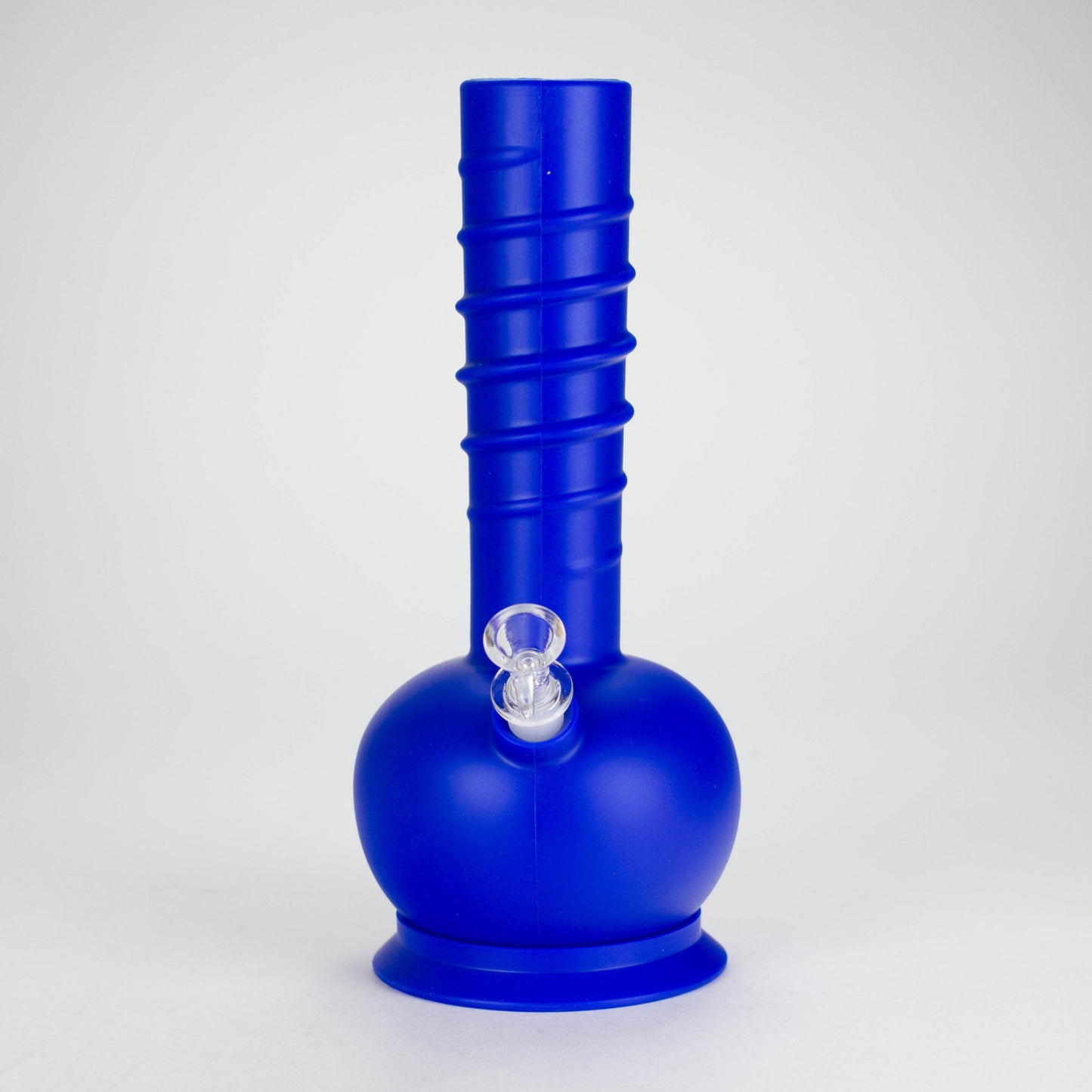 HIT | 12" Silicone Round Water Pipe - with Glass Bowl and Downstem