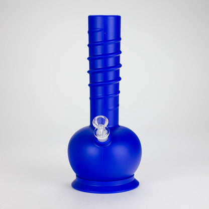 HIT | 12" Silicone Round Water Pipe - with Glass Bowl and Downstem