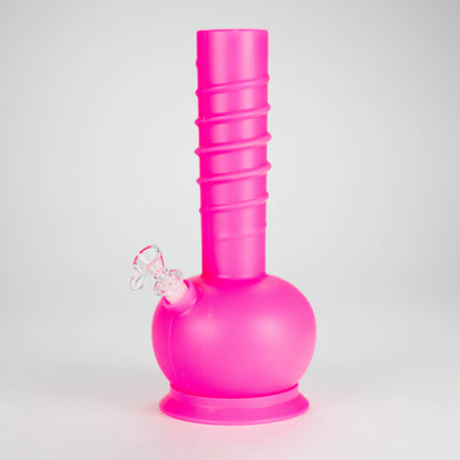 HIT | 12" Silicone Round Water Pipe - with Glass Bowl and Downstem
