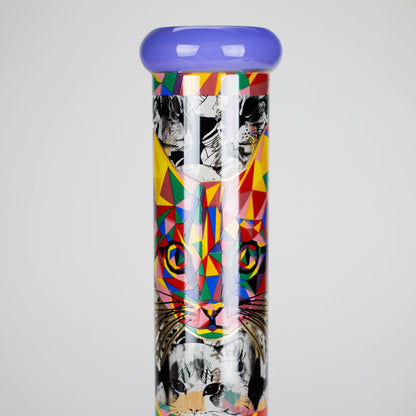 Cheech | 13″ Cat Decal Beaker Bong – CA-034