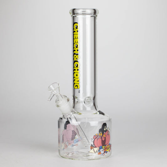 Cheech & Chong® Glass | 12" Tall Bloat On Canteen Base Water Pipe