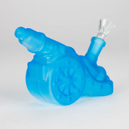 8.5" Neon Cannon Glass Bong