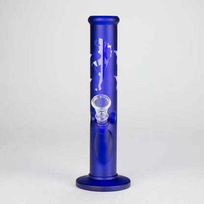 10" Straight Tube Water Pipe with Star Pattern | Durable Glass – Assorted Colors