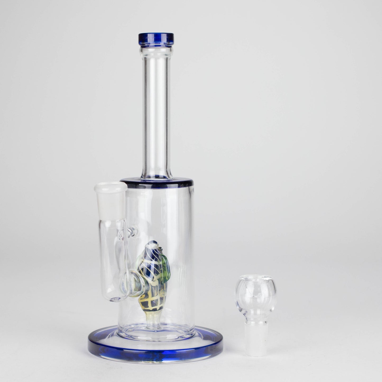 10" Glass Water Pipe with Fish Water Diffuser – Assorted Colors