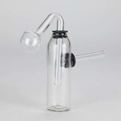 3.5" Bottle Oil Burner Pipe – Pack of 2 | Compact & Durable Glass