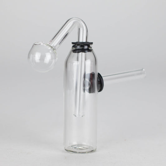 3.5" Bottle Oil Burner Pipe – Pack of 2 | Compact & Durable Glass