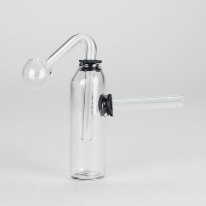 3.5" Bottle Oil Burner Pipe – Pack of 2 | Compact & Durable Glass