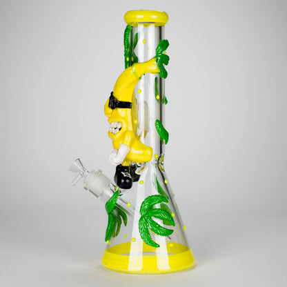 13" Bananabudz Glow in the dark Glass Bong