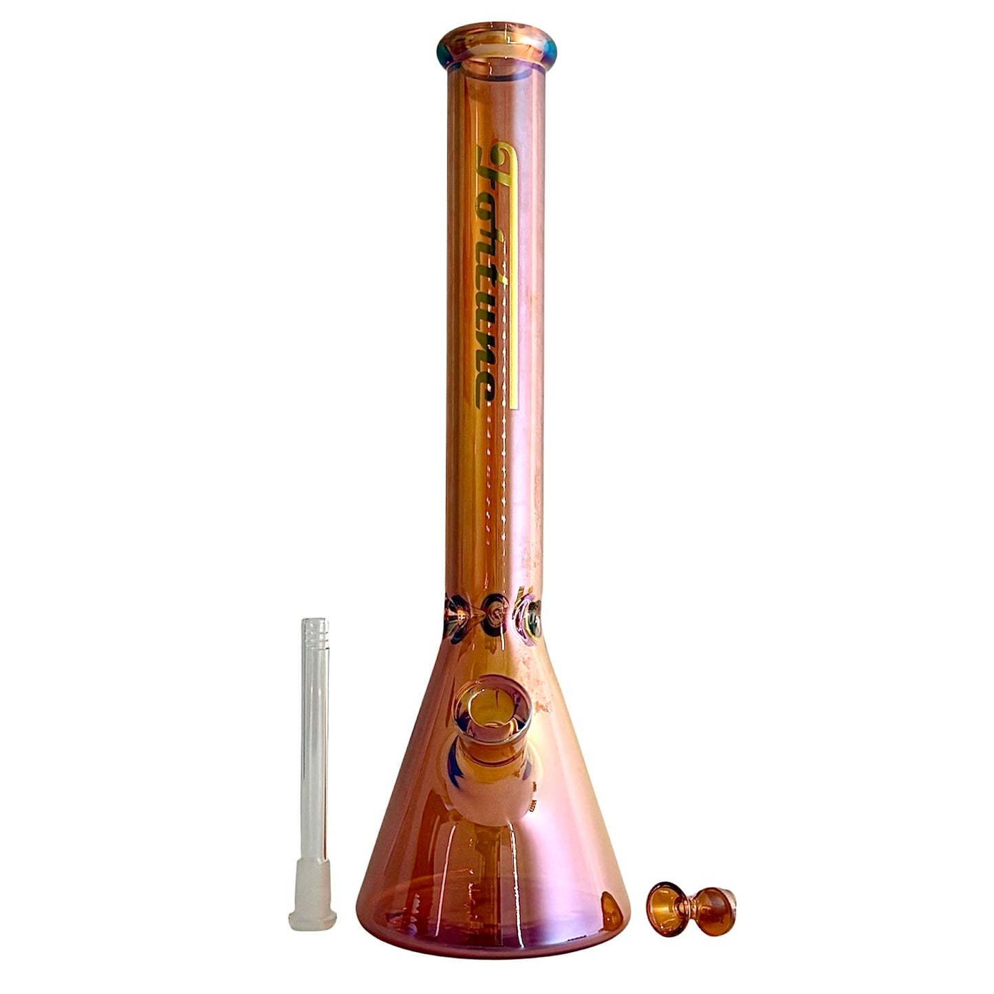 Fortune | 18" 7mm Electroplate Glass Beaker Bong [185007NE]