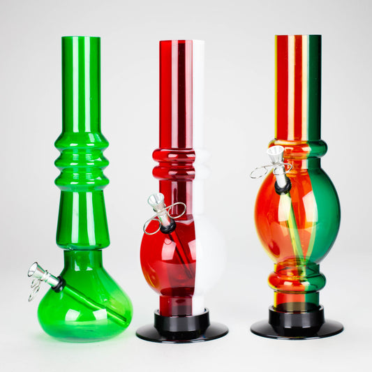 12" acrylic water pipe [FAK11] - Assorted Colors & Shapes