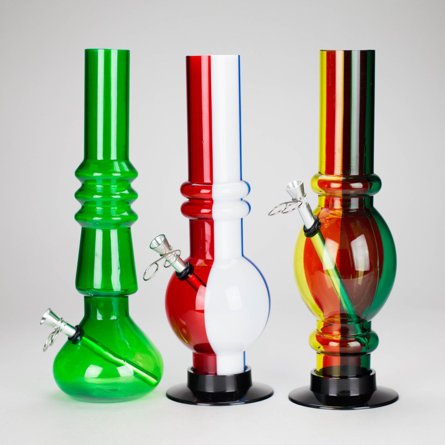 12" acrylic water pipe [FAK11] - Assorted Colors & Shapes