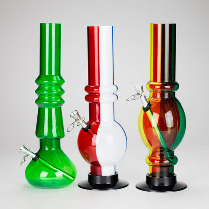 12" acrylic water pipe [FAK11] - Assorted Colors & Shapes