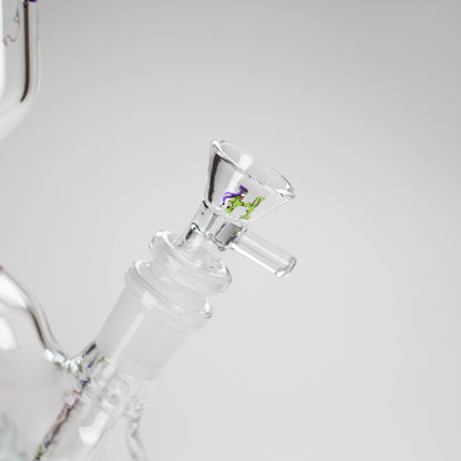 Haze | 9″ Smoking Zig-Zag Glass Bong – Blue (Mini-T)