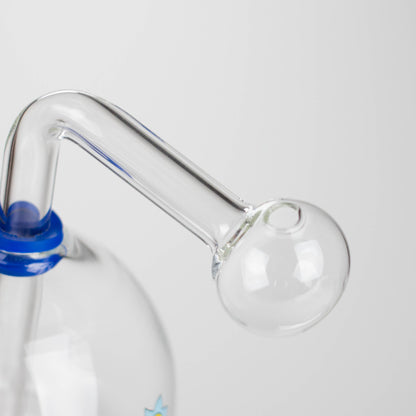 6" Mushroom Mix Sticker Glass Oil Burner Pipe – Unique Borosilicate Dome Design