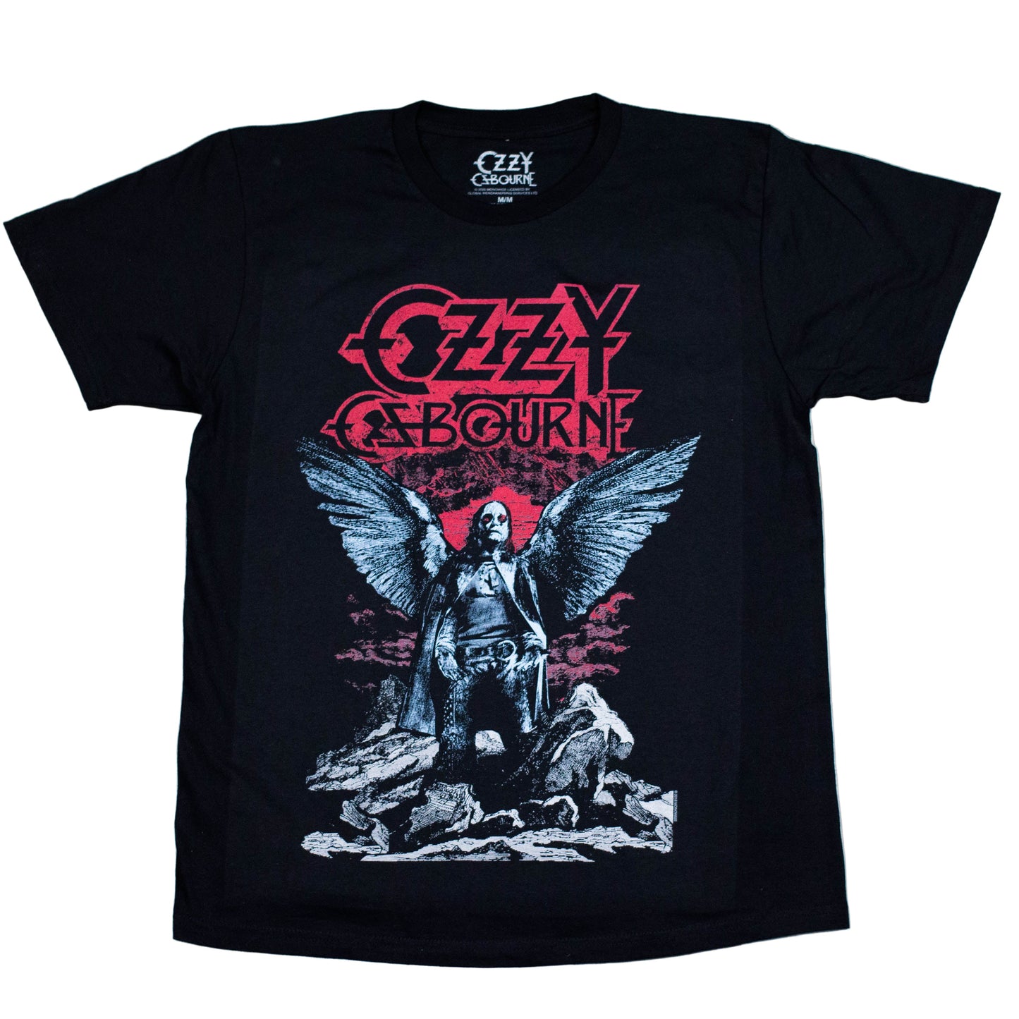 Ozzy Osbourne | “Angel Wings” Short Sleeve Men’s Black T-Shirt – Officially Licensed Rock Band Tee