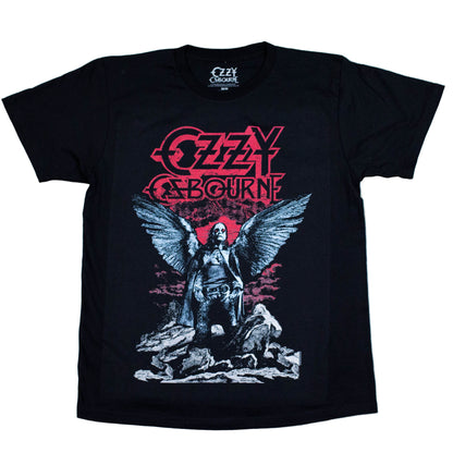 Ozzy Osbourne | “Angel Wings” Short Sleeve Men’s Black T-Shirt – Officially Licensed Rock Band Tee