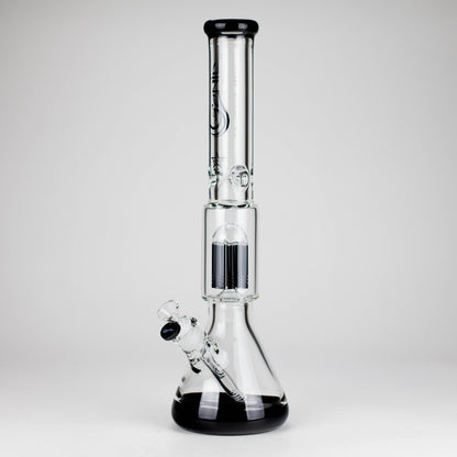Genie | 17.5" 10-Arm 9mm Colored Bottom Glass Bong [GE4180]