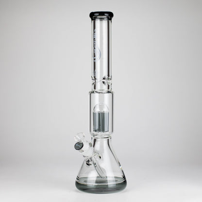 Genie | 17.5" 10-Arm 9mm Colored Bottom Glass Bong [GE4180]