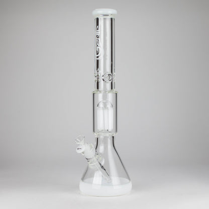 Genie | 17.5" 10-Arm 9mm Colored Bottom Glass Bong [GE4180]