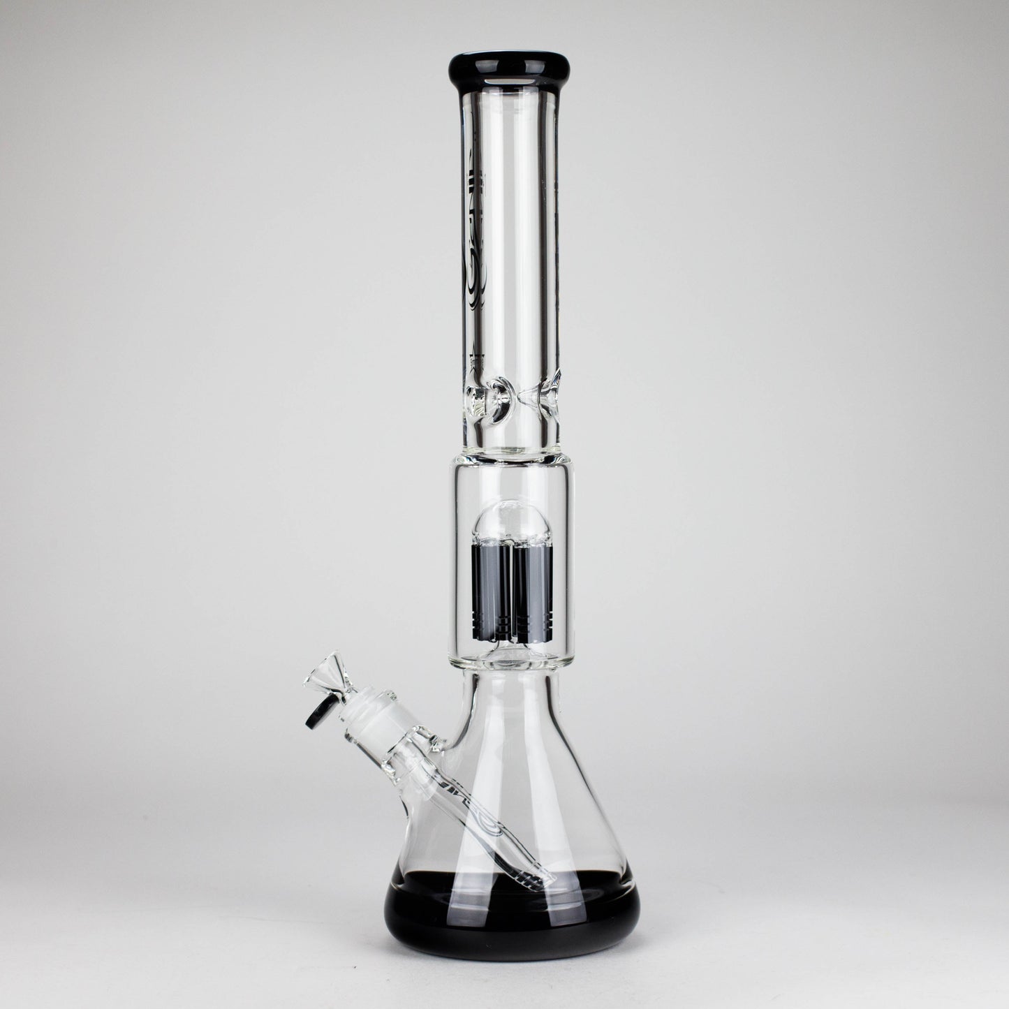 Genie | 17.5" 10-Arm 9mm Colored Bottom Glass Bong [GE4180]