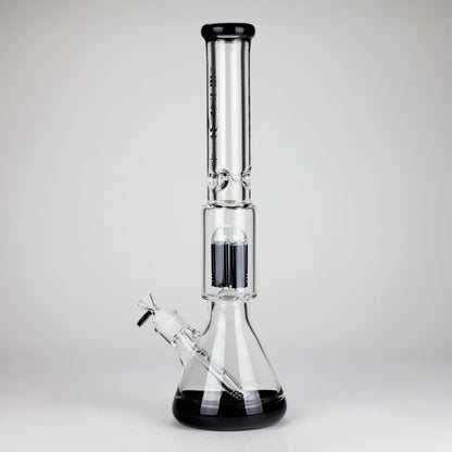 Genie | 17.5" 10-Arm 9mm Colored Bottom Glass Bong [GE4180]