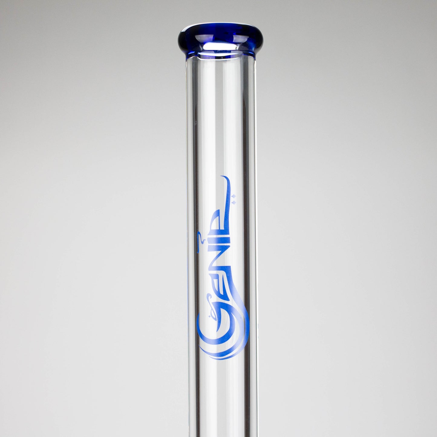 Genie | 24" 12-Arm 9mm Colored Bottom Glass Water Bong [F7-004-1]