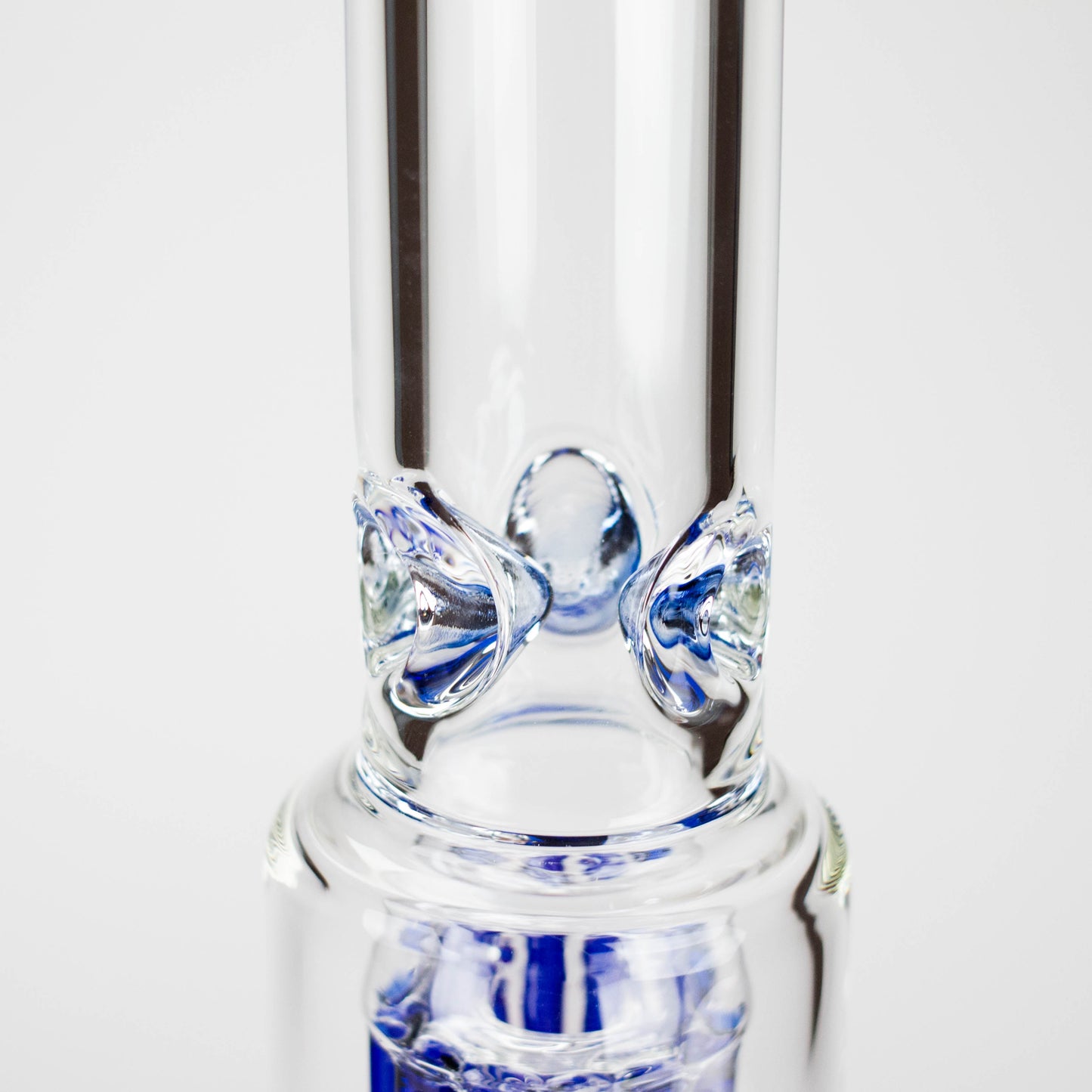 Genie | 24" 12-Arm 9mm Colored Bottom Glass Water Bong [F7-004-1]