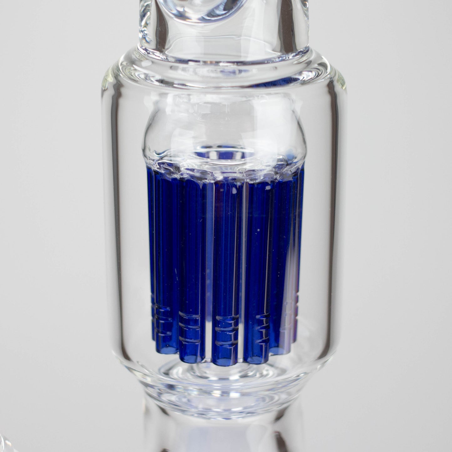 Genie | 24" 12-Arm 9mm Colored Bottom Glass Water Bong [F7-004-1]