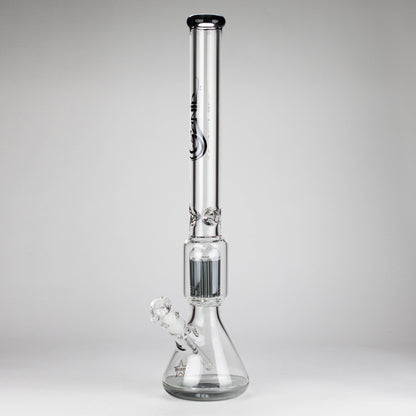 Genie | 24" 12-Arm 9mm Colored Bottom Glass Water Bong [F7-004-1]