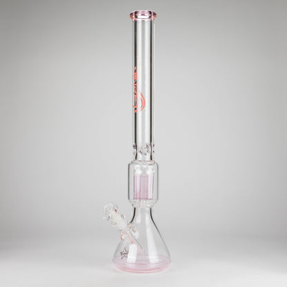 Genie | 24" 12-Arm 9mm Colored Bottom Glass Water Bong [F7-004-1]